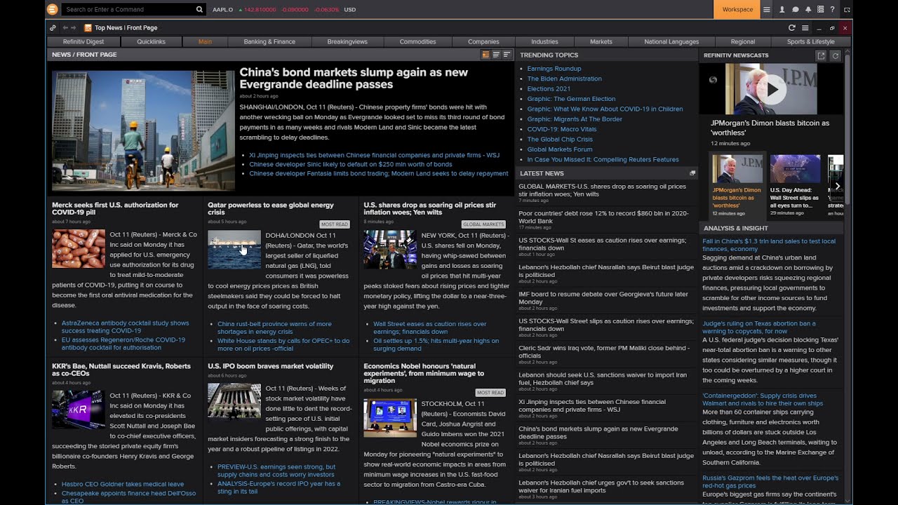 Metastock Xenith (aka Refinitiv Eikon) - A quick & basic look at this Bloomberg Terminal alternative