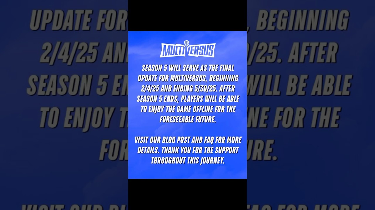 Multiversus is shutting down&hellip; 😔#godzilla #multiversus #@MultiVersus #stopmotion