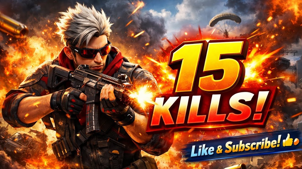 🔥 15 Kills in Free Fire! 🔥