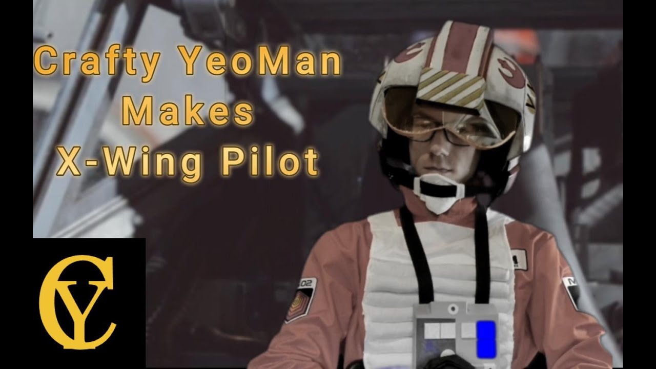 Crafty YeoMan Makes X-Wing Pilot. #starwars #cosplay #starwarsfan