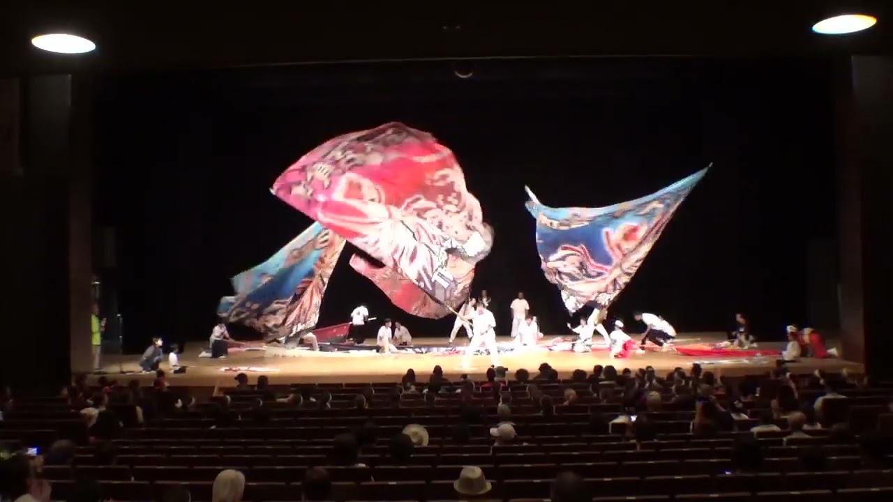 ザ・旗　小松團十郎芸術劇場うらら会場　YOSAKOIソーラン日本海　第１回加賀演舞会　2025.9.21㈰