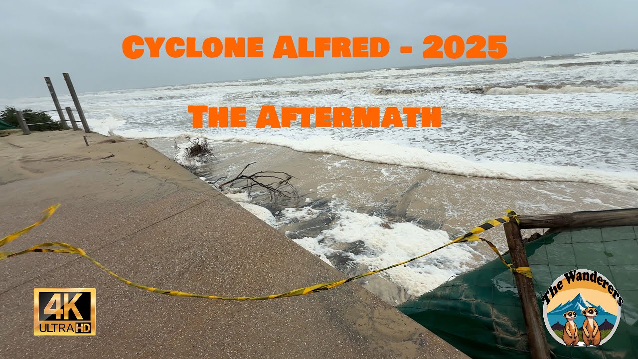 Cyclone Alfred 2025 - Gold Coast Beach destruction #cyclonealfred #goldcoast #storm #naturaldisaster