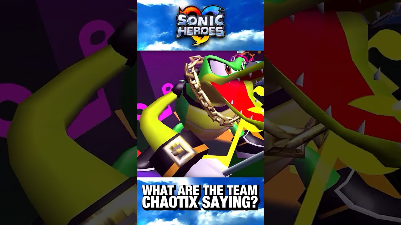 Что на самом деле говорит команда Chaotix в Sonic Heroes?!