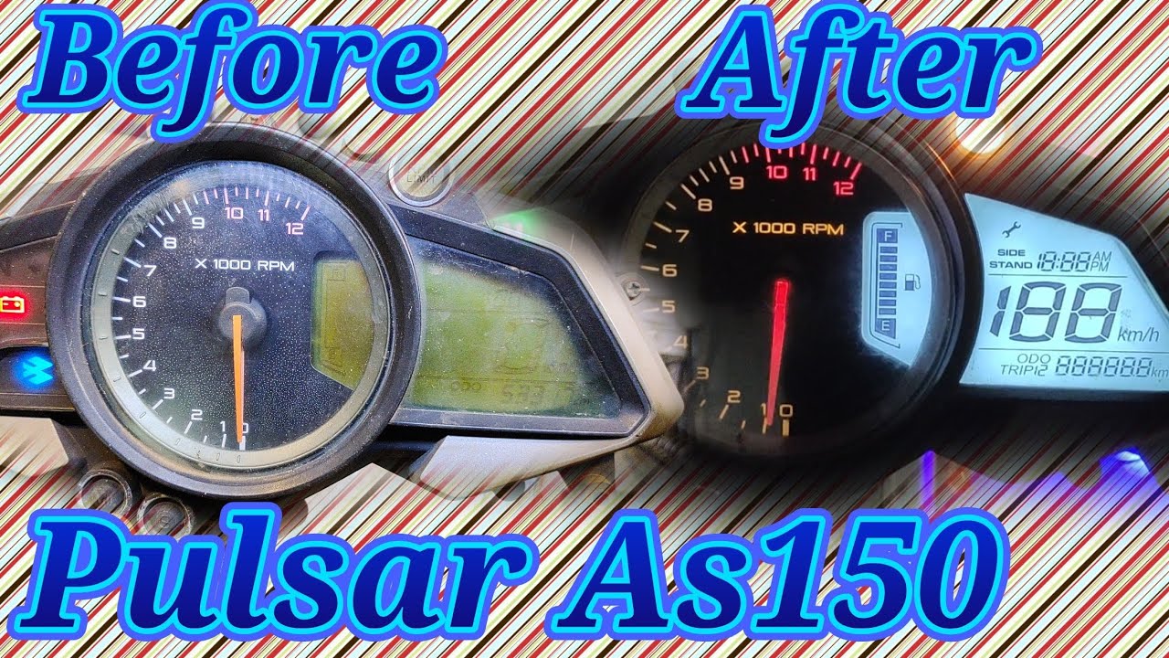 Pulsar As150 Meter's Display Repair and set white 🤍 light in Display