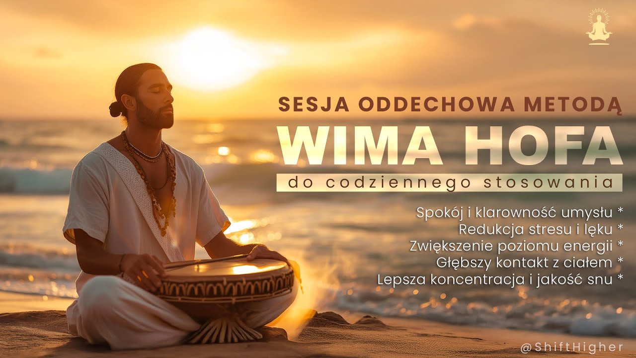 🧘&zwj;♂️ PROWADZONA SESJA ODDECHOWA metodą Wima Hofa PO POLSKU | 3 RUNDY | SHIFT HIGHER