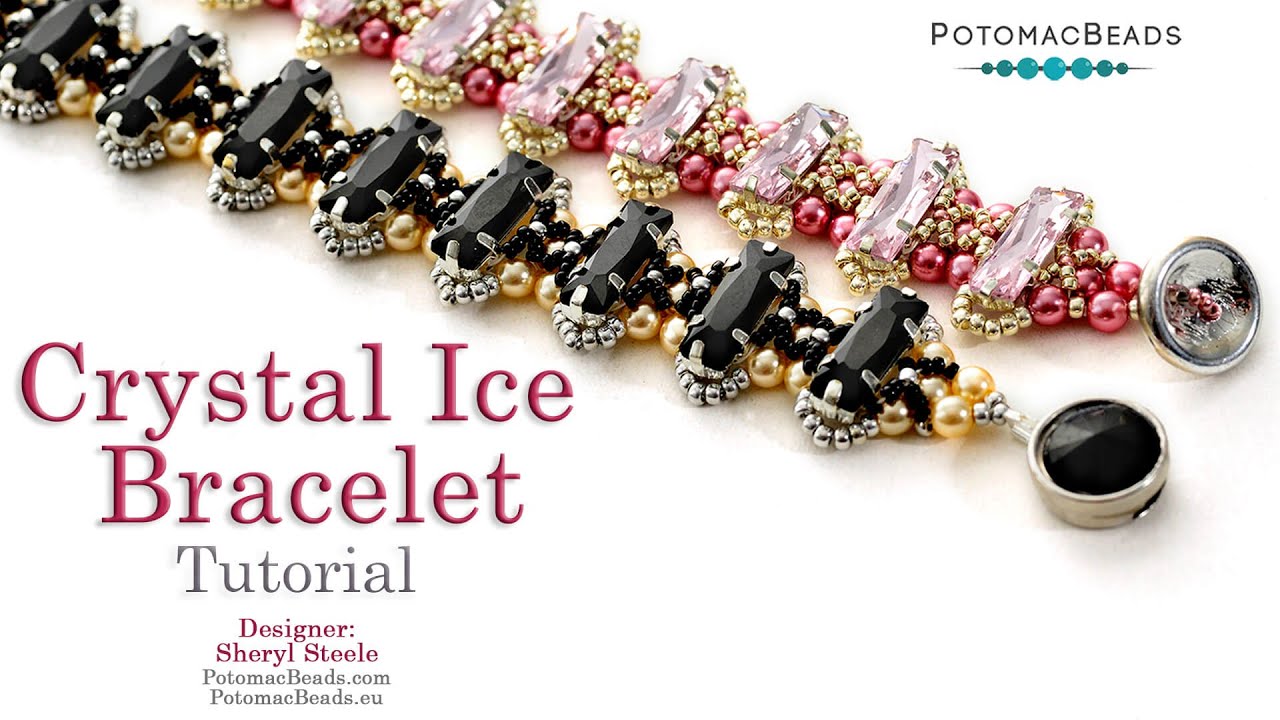 Crystal Ice Bracelet - DIY Jewelry Making Tutorial by PotomacBeads