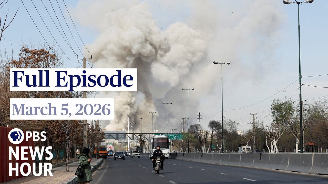 PBS News Hour live episode, March 5, 2026