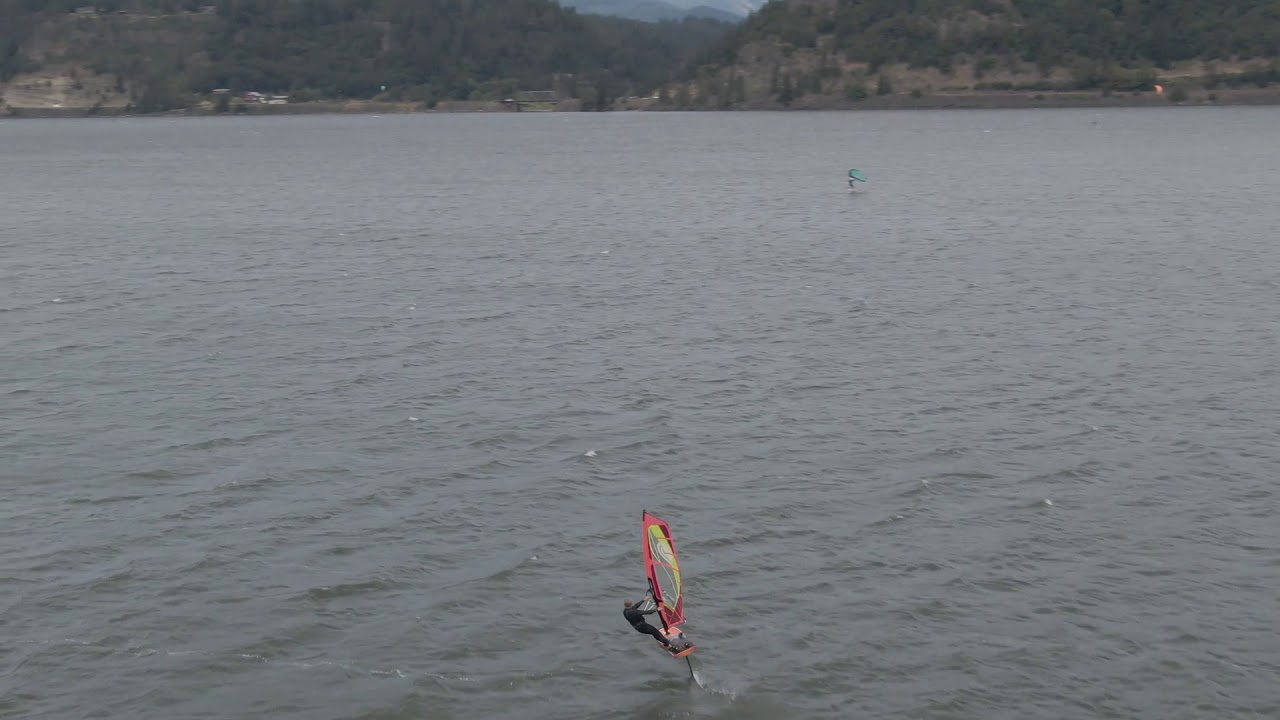 Greg Glazier Hood River Drone Windfoiling Slingshot 2020