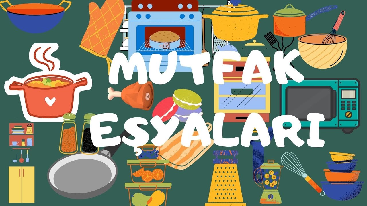 ALMANCA MUTFAK ESYALARININ ISIMLERINI ÖĞRENİYORUZ #almancaöğren #almanca