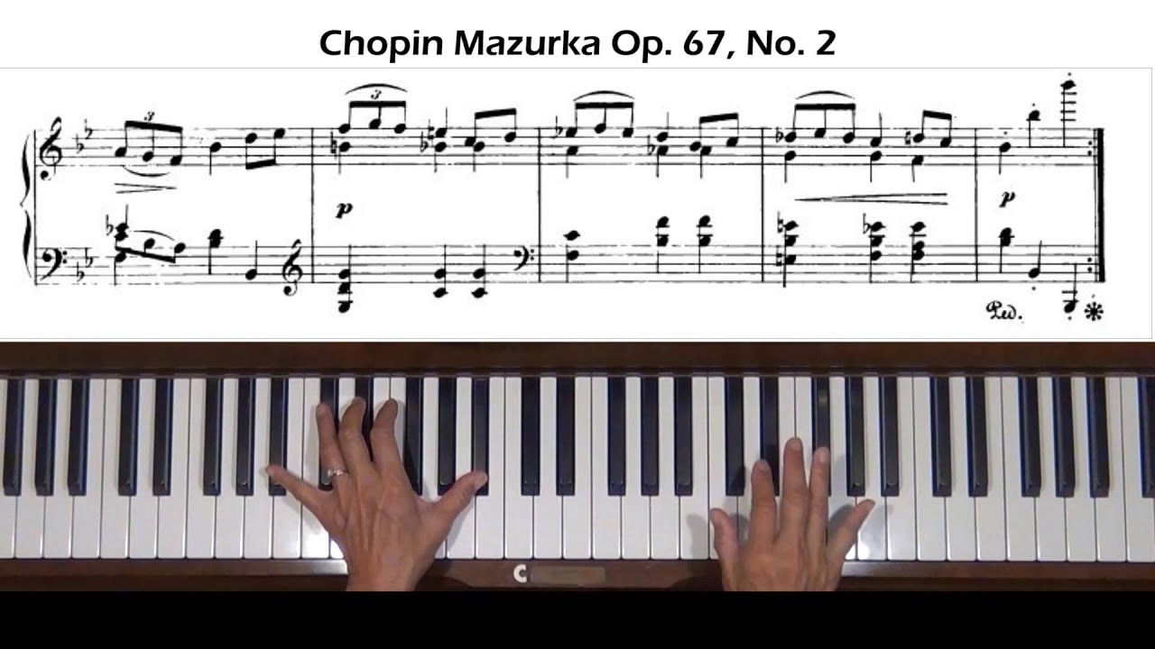 Chopin Mazurka Op. 67, No. 2 Piano Tutorial