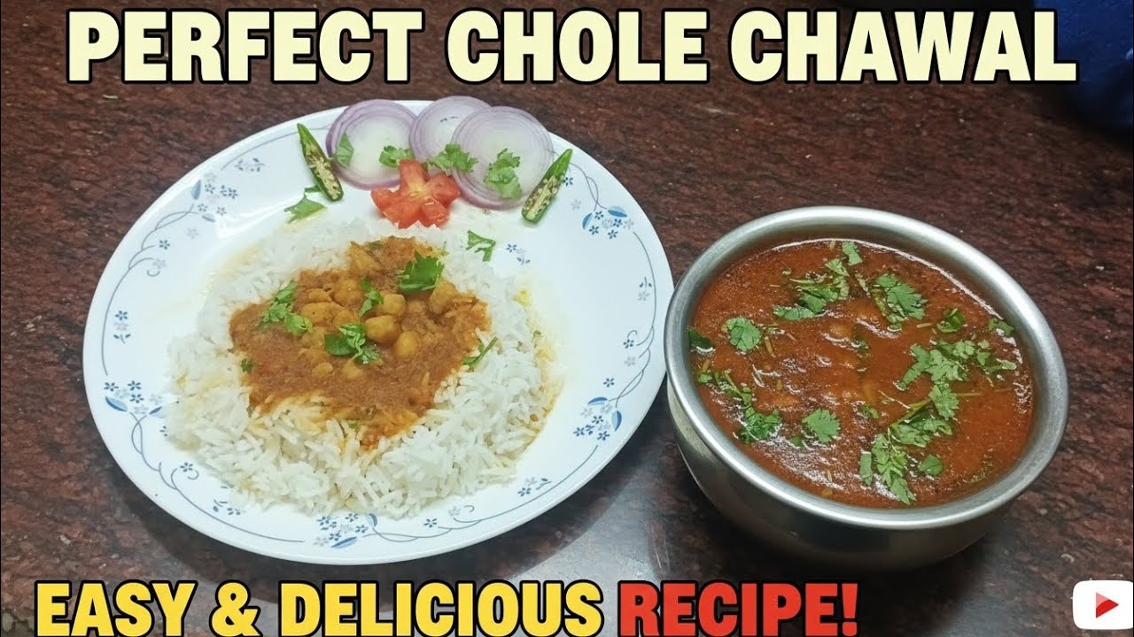 Delicious Chole Chawal (Chickepeas and Rice)