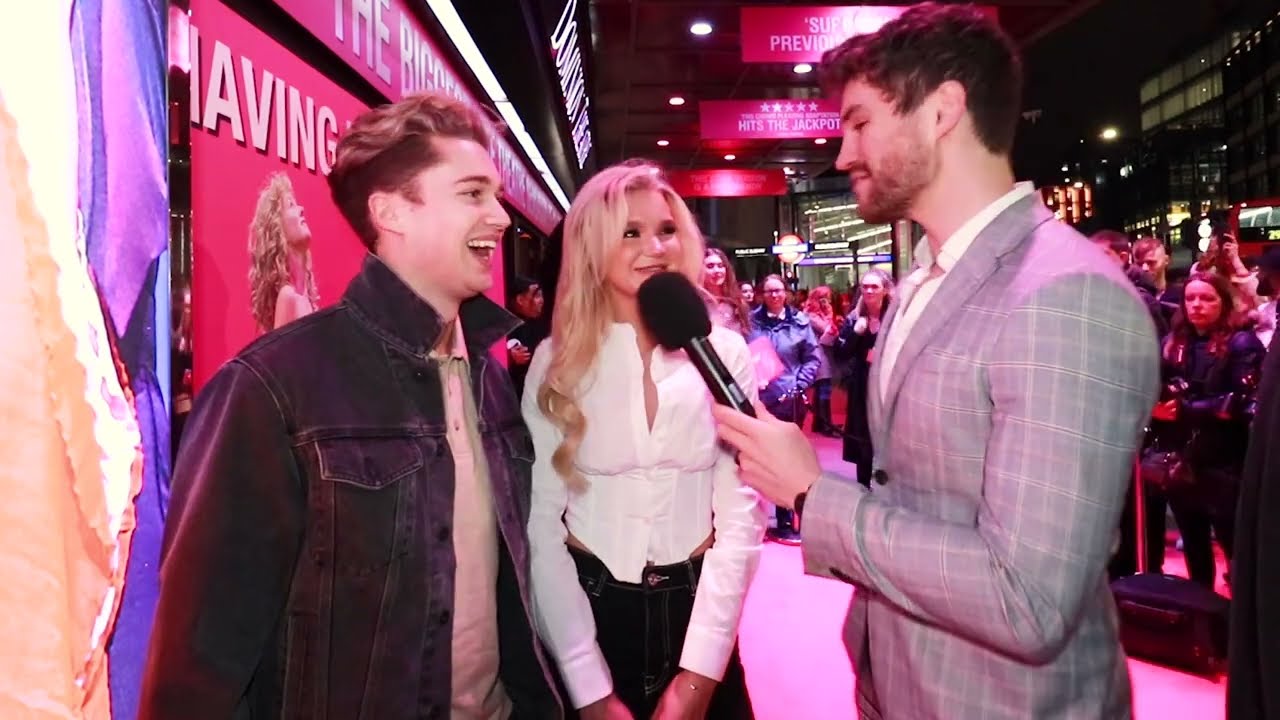 Dancers Aj Pritchard and Abbie Quinnen attend the Dirty Dancing Gala Night in Central London