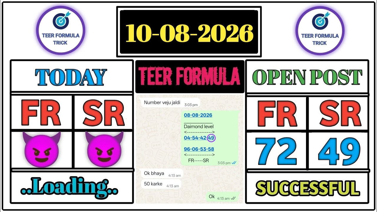 10/08/2026 Shillong Teer Common Number Today | Shillong Teer Target Number Today @TeerFormulaTrick