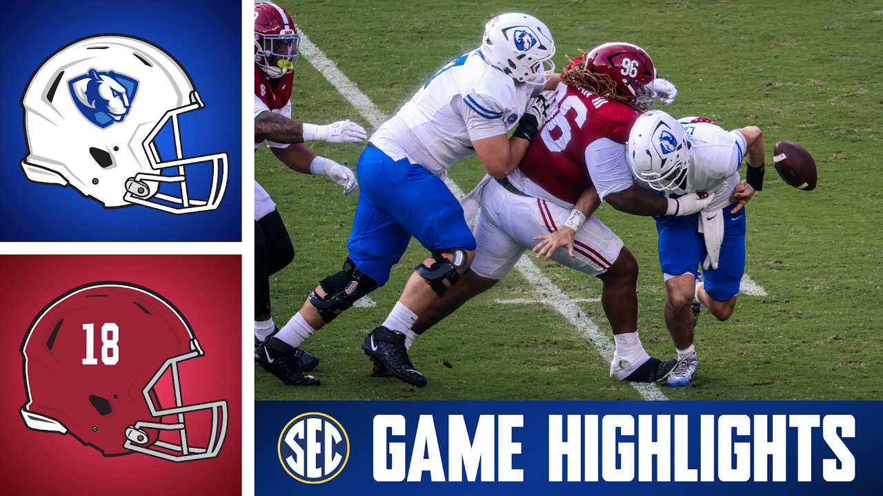 Eastern Illinois Panthers at No. 10 Alabama Crimson Tide | Game Highlights | 2025 SEC Football