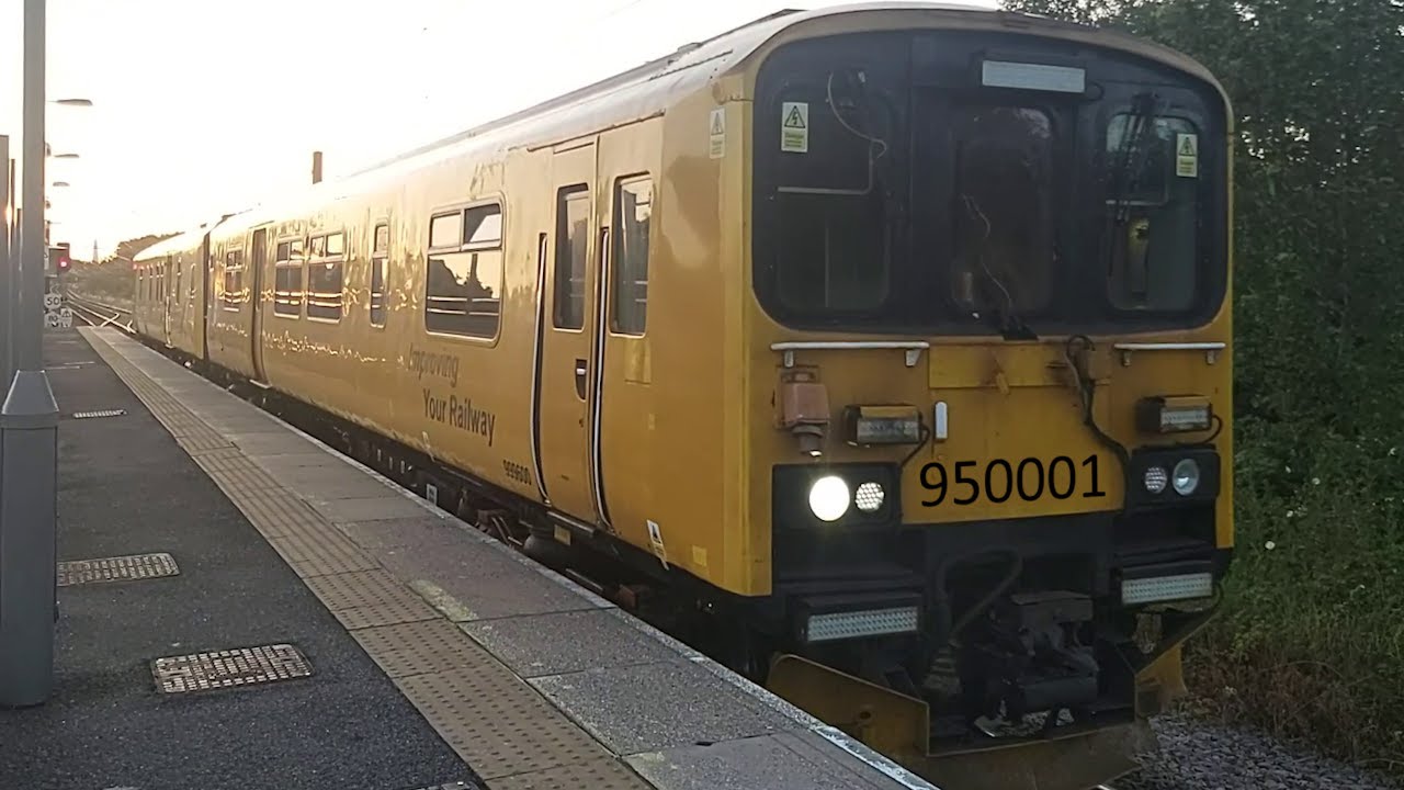 950001 Network Rail track recording train at South Hylton Metro station (11/07/25)