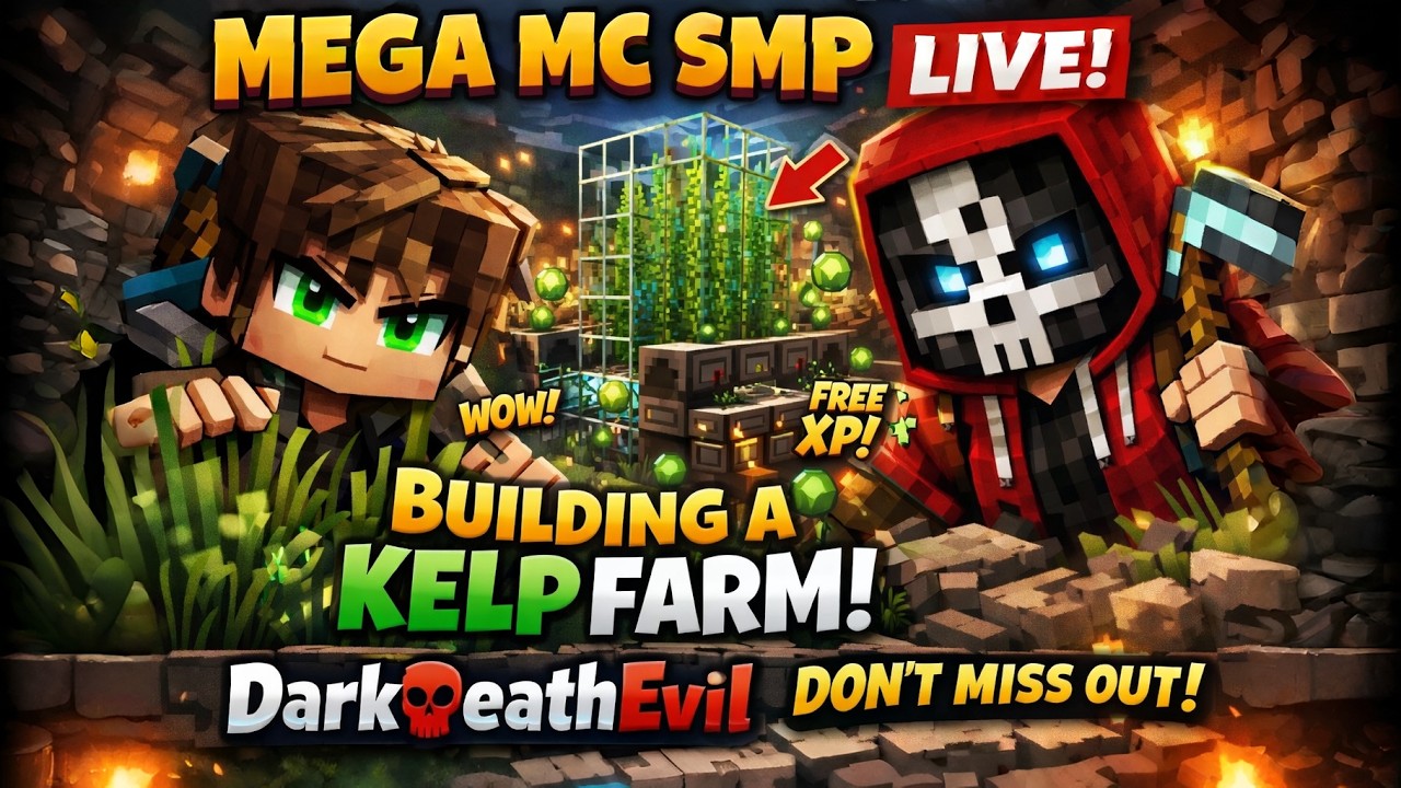 Minecraft LIVE 🔴 Building Our NEW MEGA BASE on SMP! 🏠 From Nothing to EPIC Build!