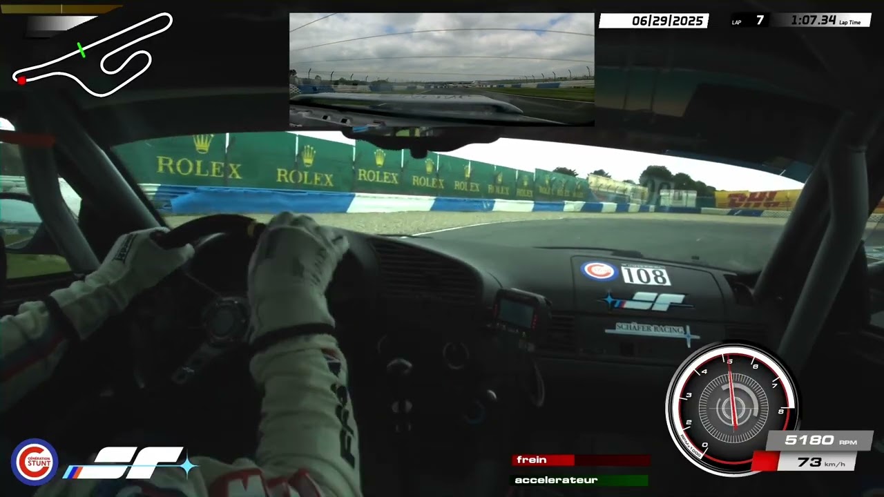 HTCC 2025 – Croix en Ternois course 2- #108 Schafer racing - BMW E36 M3 3.0L –