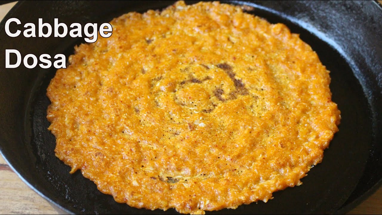 Cabbage Dosa Recipe | Spicy Cabbage Dosa | Healthy and Tasty Dosa Recipe
