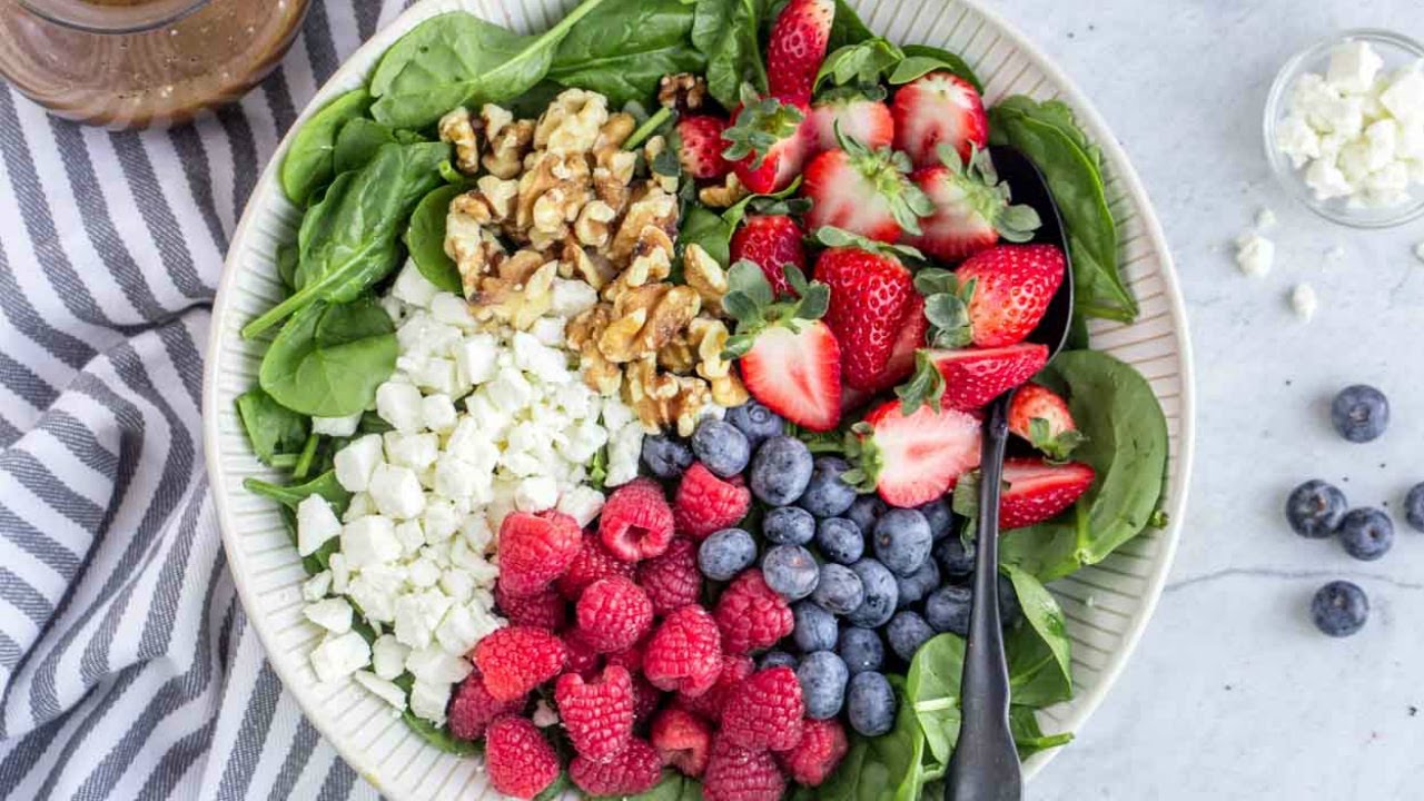 Strawberry Spinach Salad
