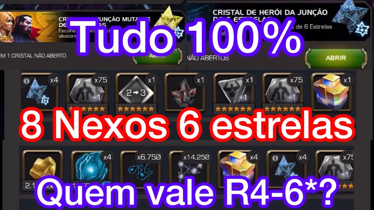 Ato 7-100%: maior abertura da história do canal - 8 Nexos 6* - Gema R4 de 6*