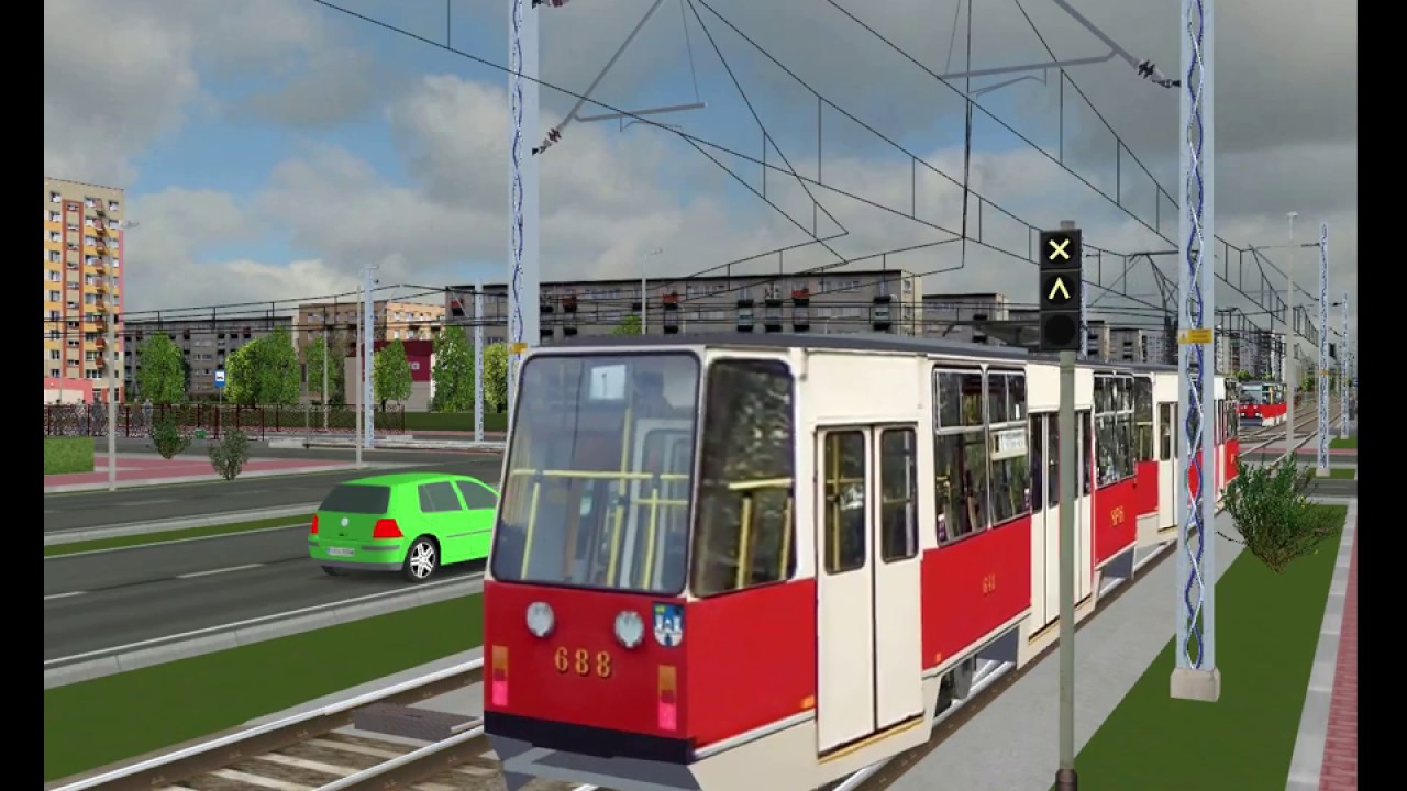 Sterowanie zwrotnicą tramwajową (symulator MaSzyna)