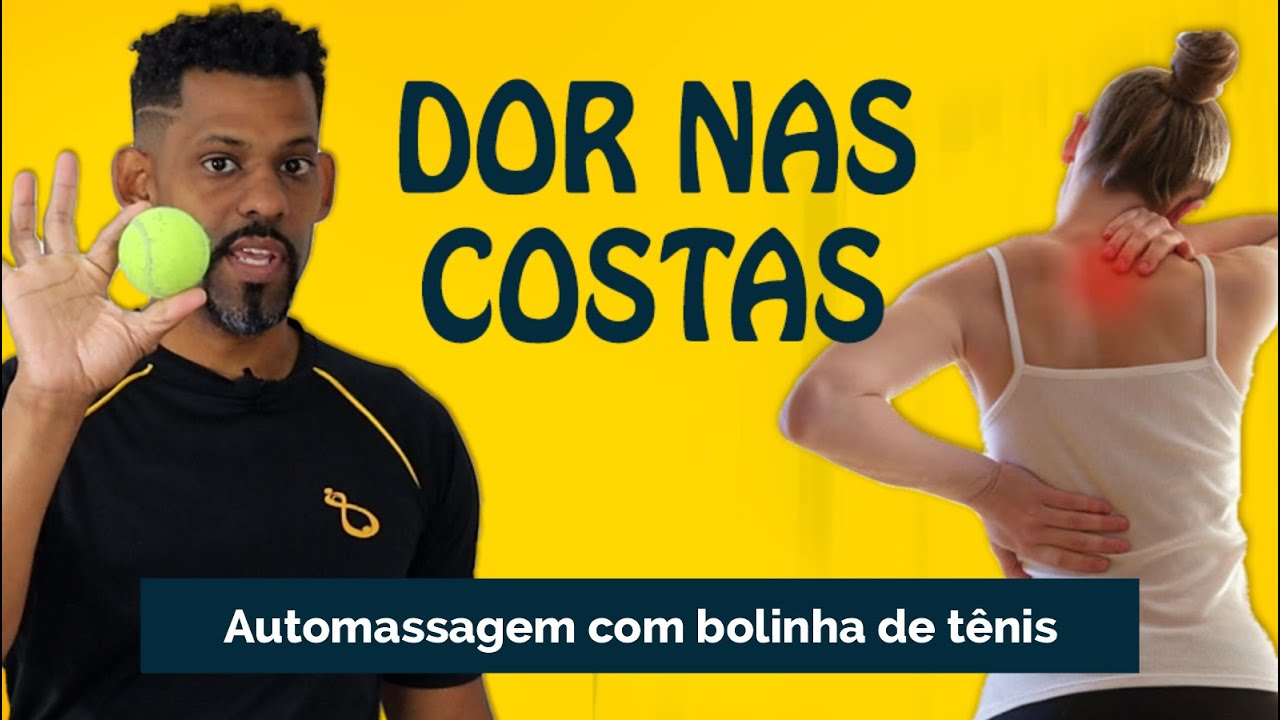 Alivio da QUEIMAÇÃO e DOR NAS COSTAS - Alongamento + automassagem c/ bolinha de tênis