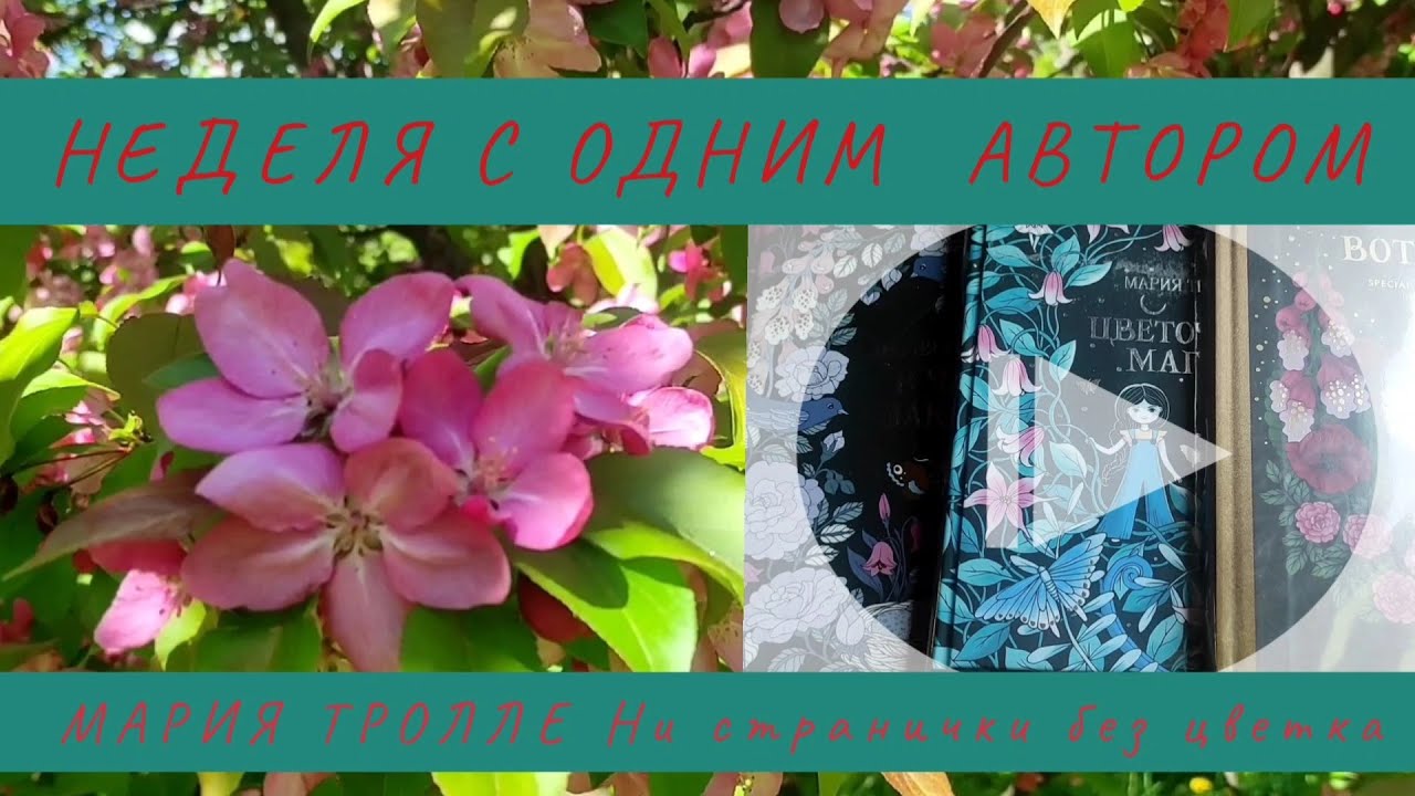 НЕДЕЛЯ С ОДНИМ АВТОРОМ/Цветочная магия или 92 цветка)))/ МАРИЯ ТРОЛЛЕ/ РАСКРАСКИ-АНТИСТРЕСС