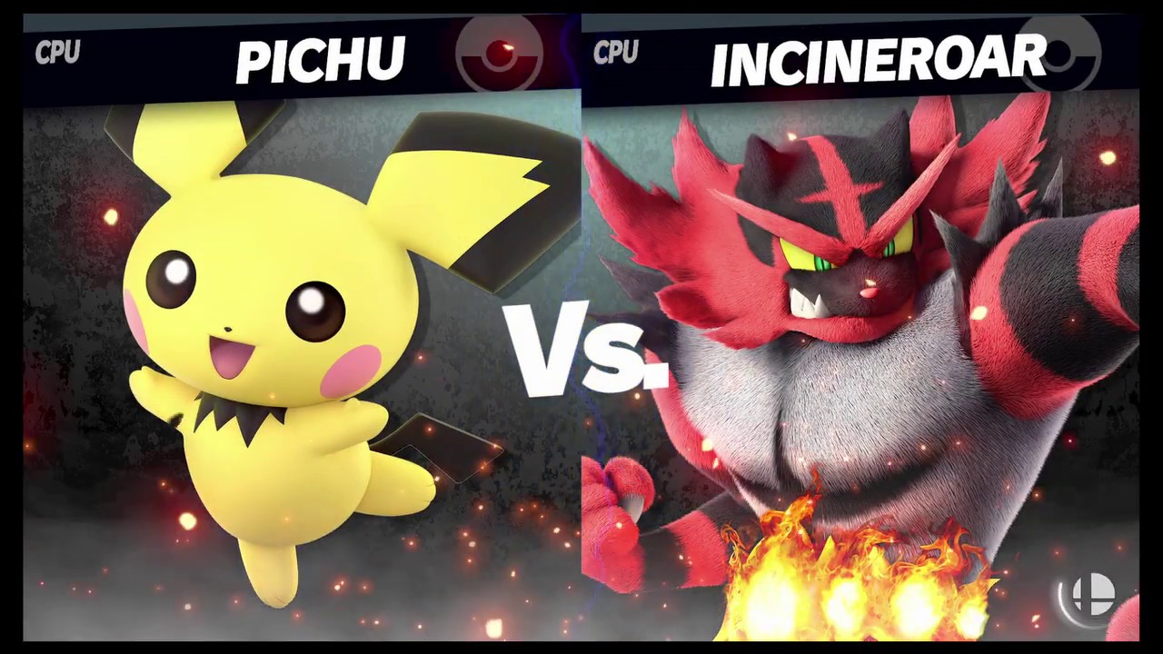 Super Smash Bros Ultimate Amiibo Fights Request #370 Pichu vs Incineroar