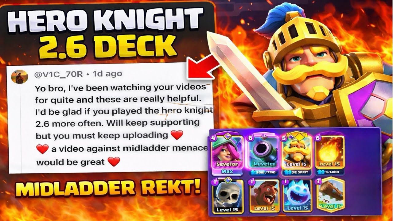 Mid ladder Menace Deck || Clash Royal