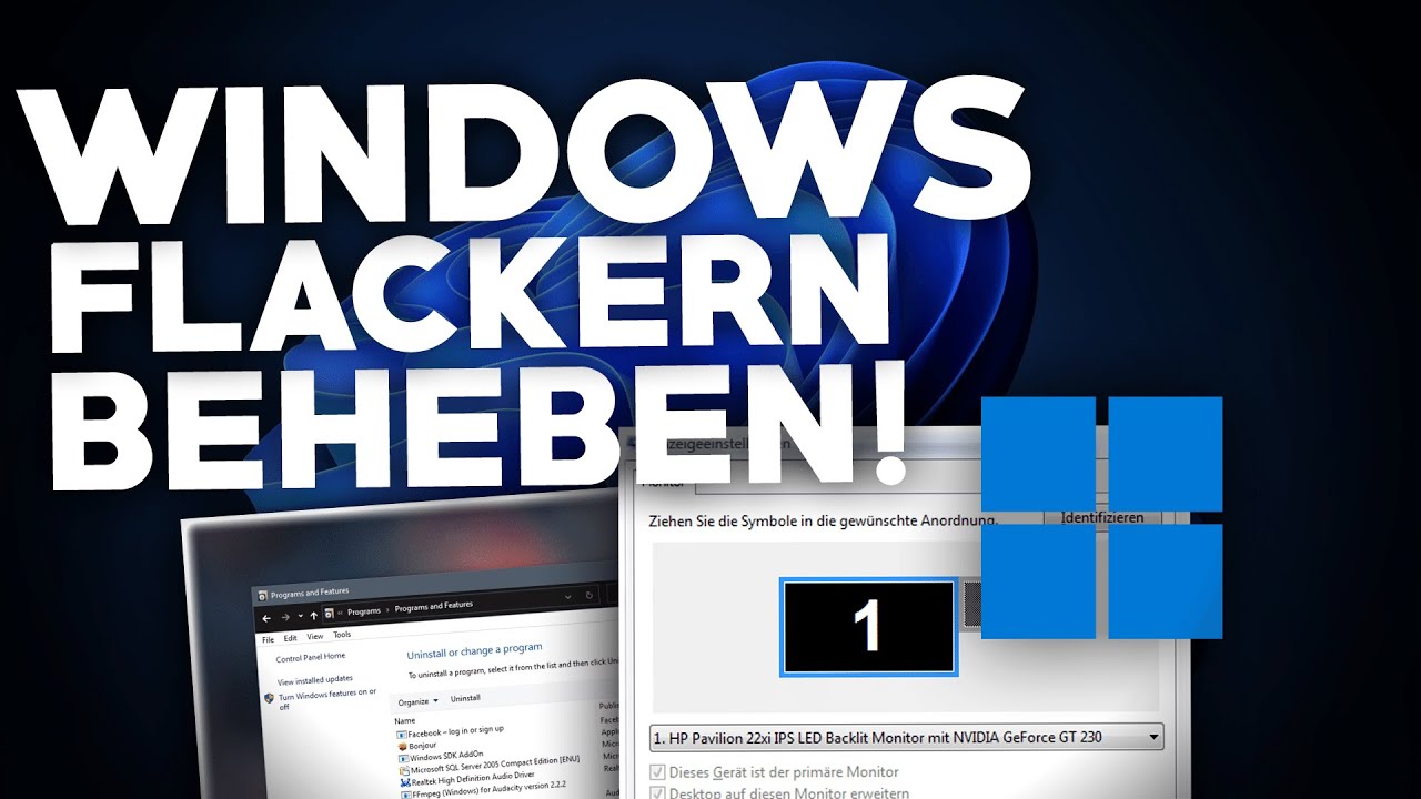 Windows: BILDSCHIRM FLACKERT BEHEBEN! | Problemlösung | Windows 10/11 | 2025
