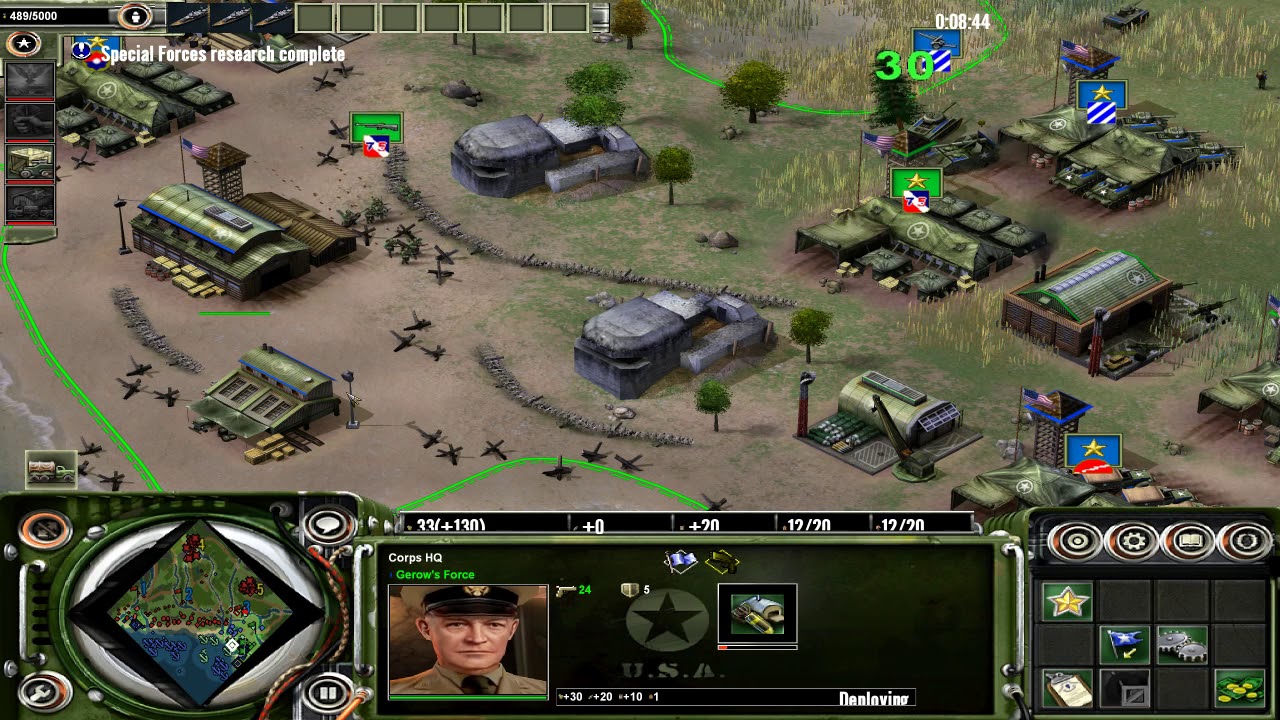 Axis and Allies (2004) Allied mission #6 - Operation Overlord, hard difficulty