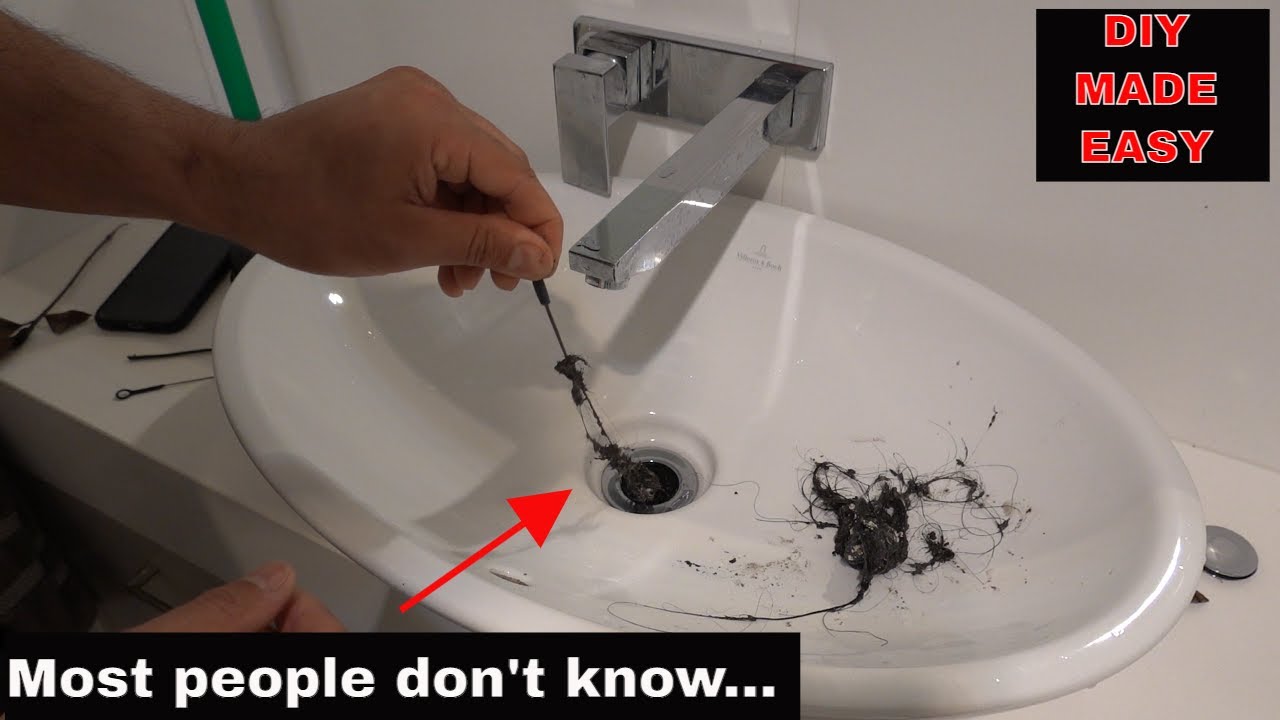 Unclog a blocked sink drain - 4 main ways