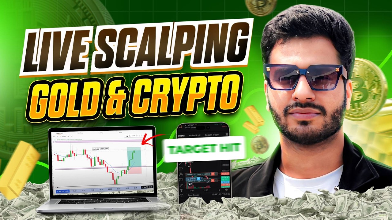 Crypto  Gold Live Trading 11 March  | Market Trader | #goldtrading #cryptotrading #bitcoin