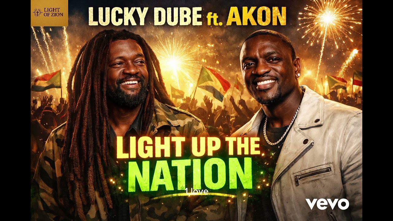 Light up the nation - Lucky Dube ft Akon, (Official light of Zion Gospel reggae lyrics)