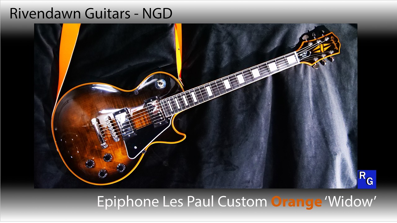 New Guitar Day - Epiphone Les Paul Custom Widow - Orange