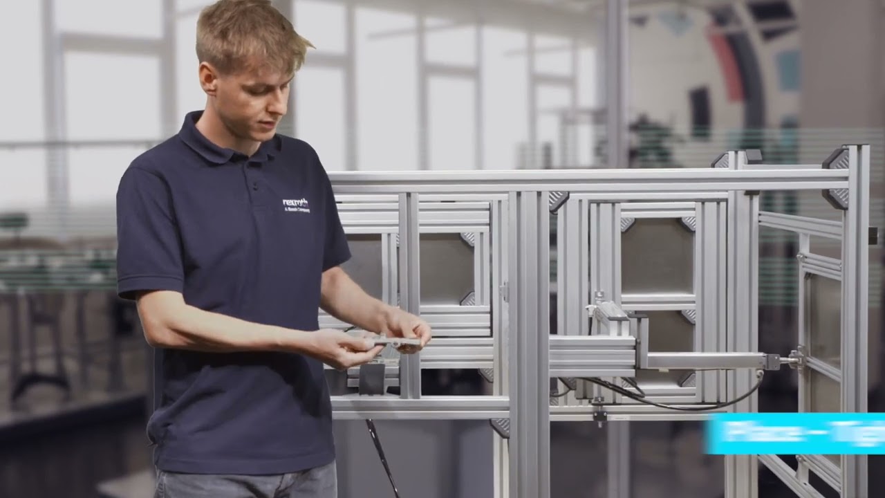 Bosch Rexroth - FRAME YOUR FACTORY with the flexible aluminum profile system, Double hinge