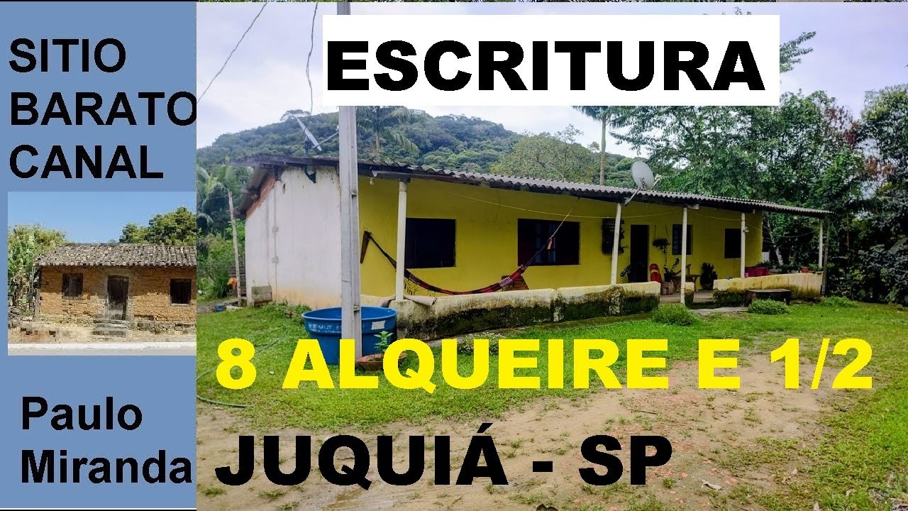 8 ALQUEIRE E MEIO EM JUQUIÁ 2 CASAS 3 LAGOS