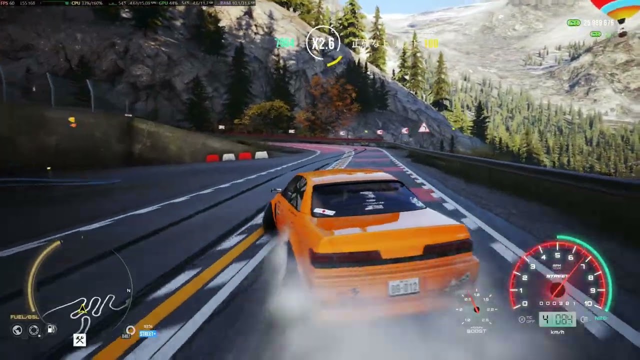 carx street PC 峠エリア 100系マークII