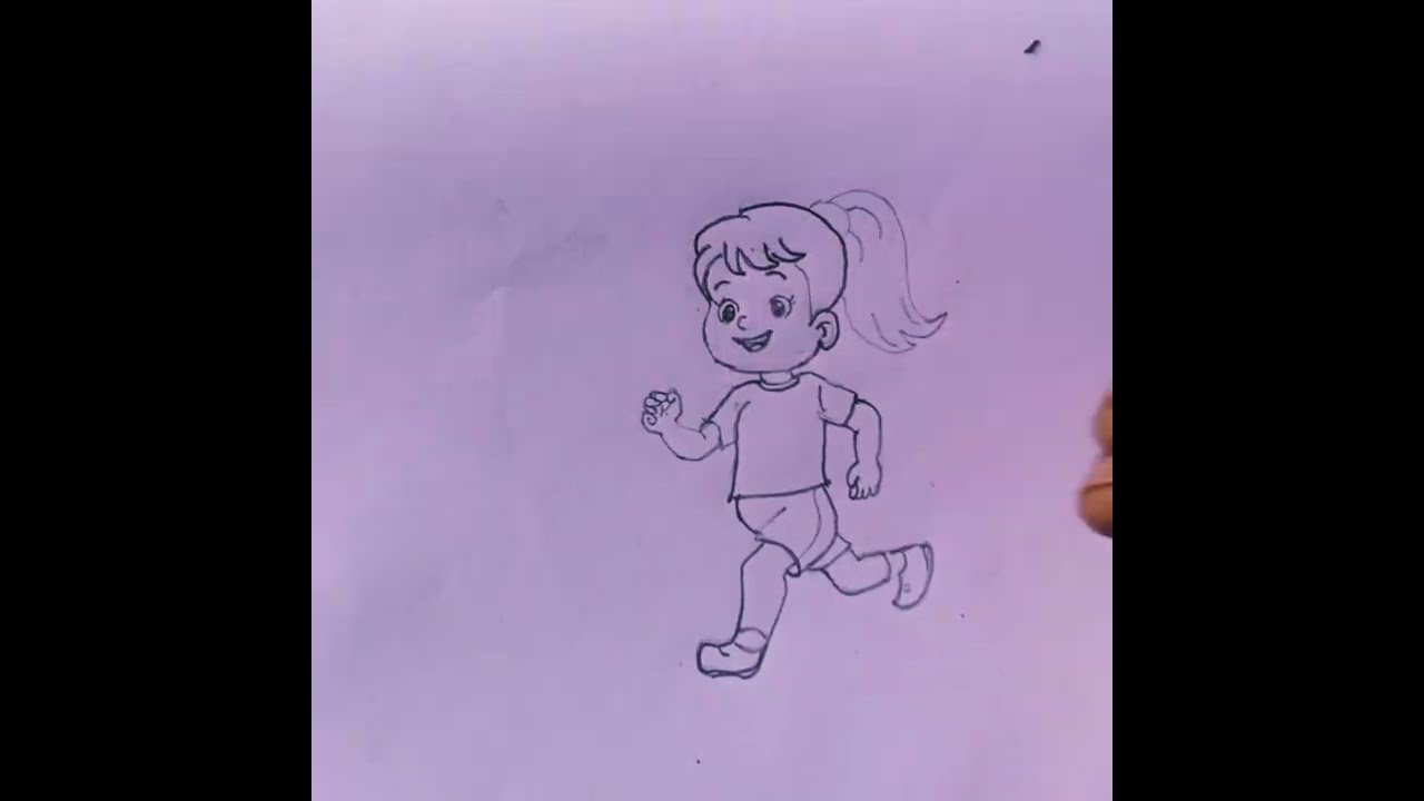 Drawing pictures of cartoon characters/how to draw a girl cartoon character@drawingwithtiti