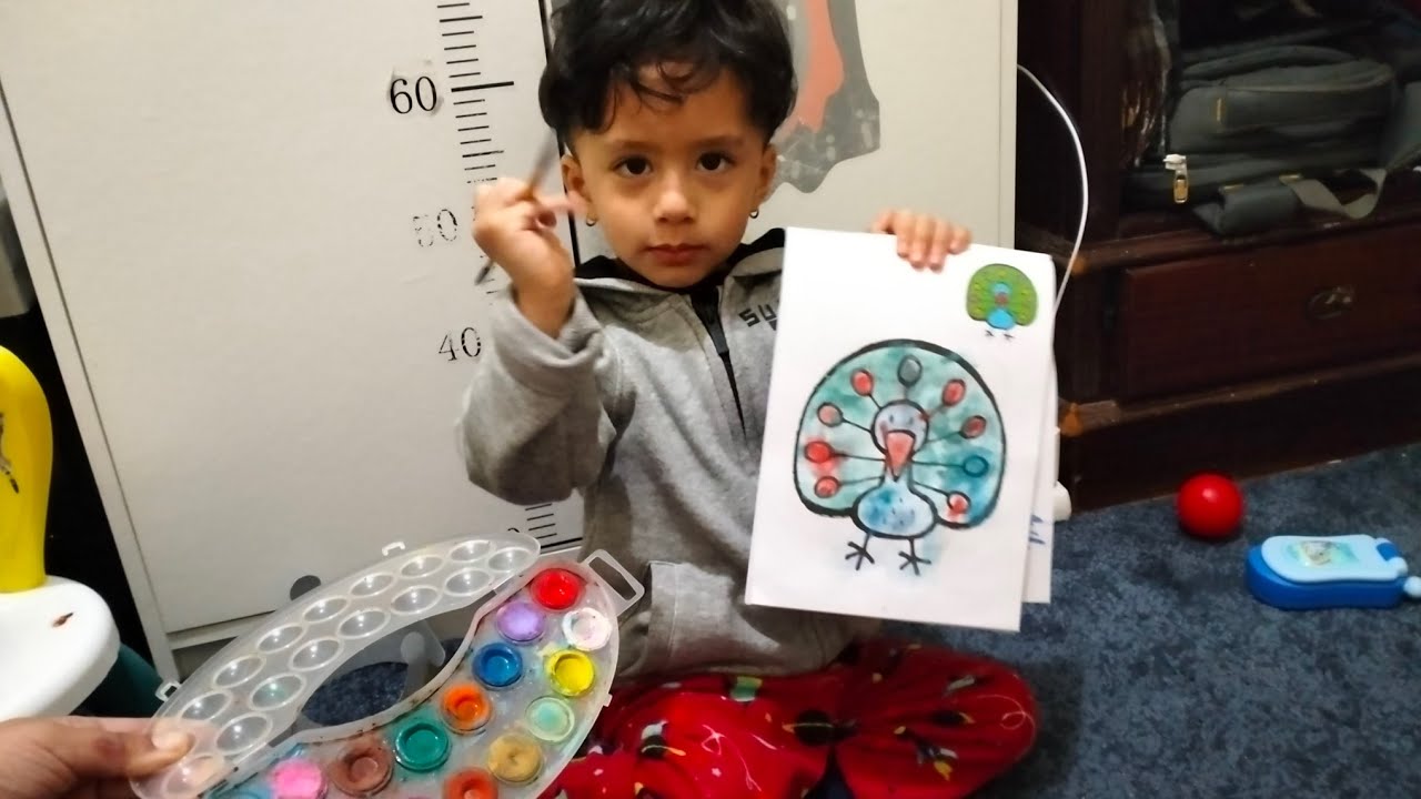 Aaja Painting Garyo l Painting Fun With Riyansh #paintingfun #growingwithriyansh #binitabajracharya 