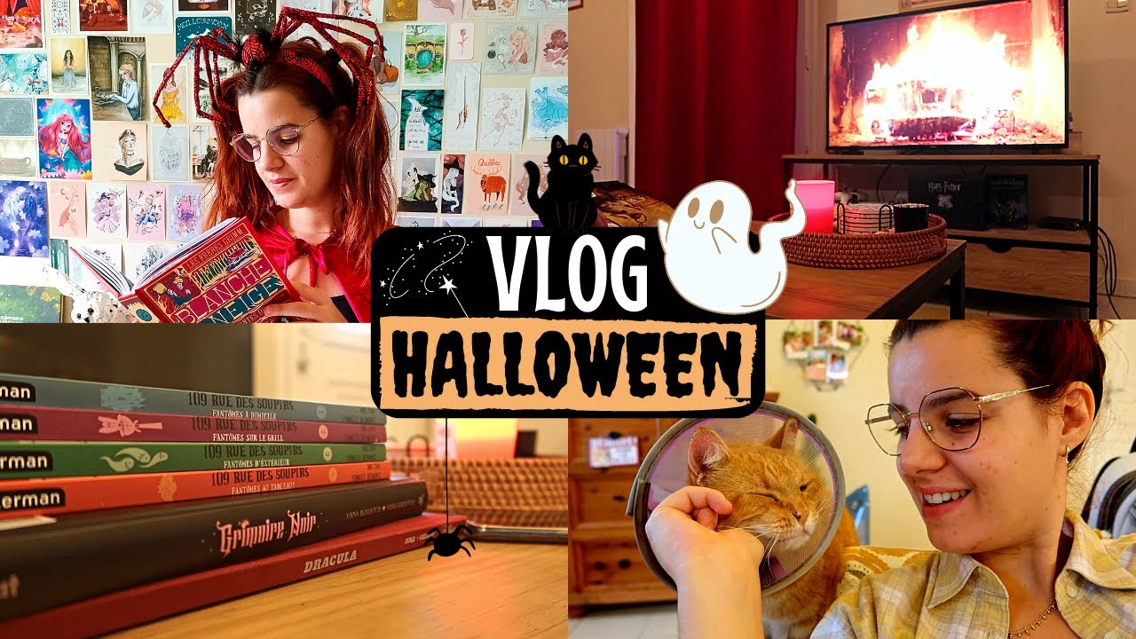 Plein de lectures, ambiance HALLOWEEN & chill 🎃 VLOG 📖