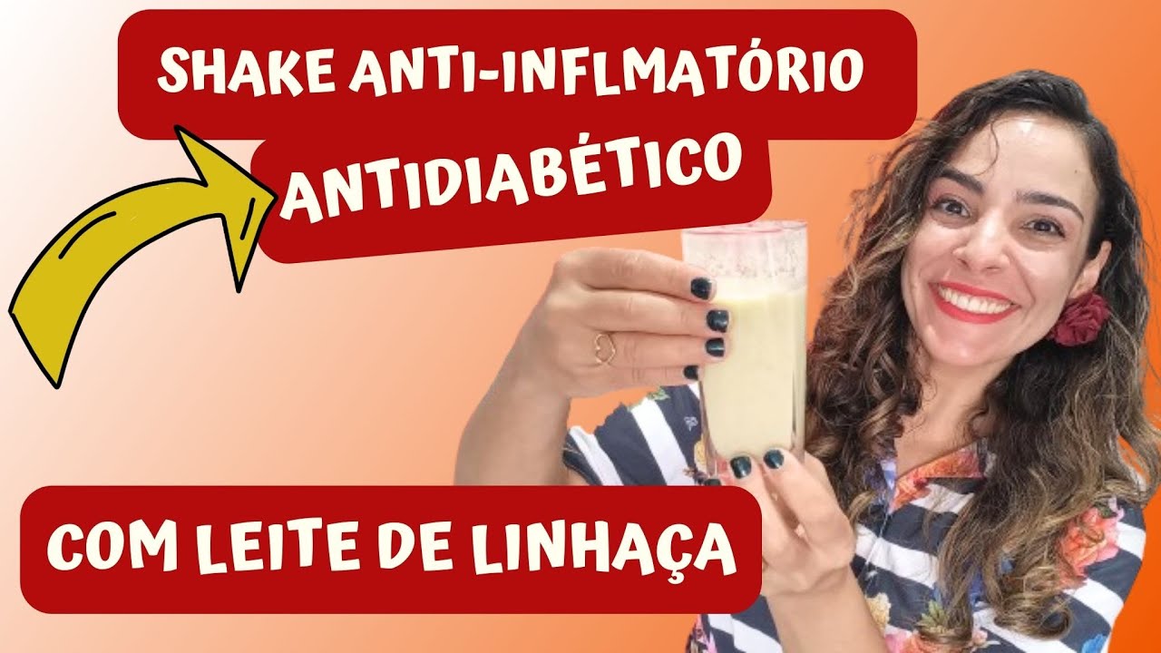 Shake Anti-inflamatório E Antidiabético De Leite De Linhaça|  Low Carb | Sem Lactose