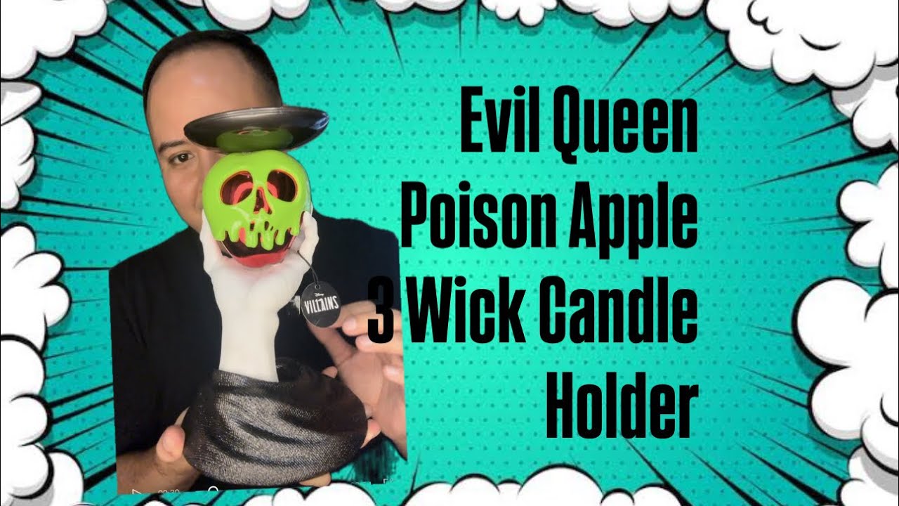 Review of Evil queen poison apple 3 wick candle holder