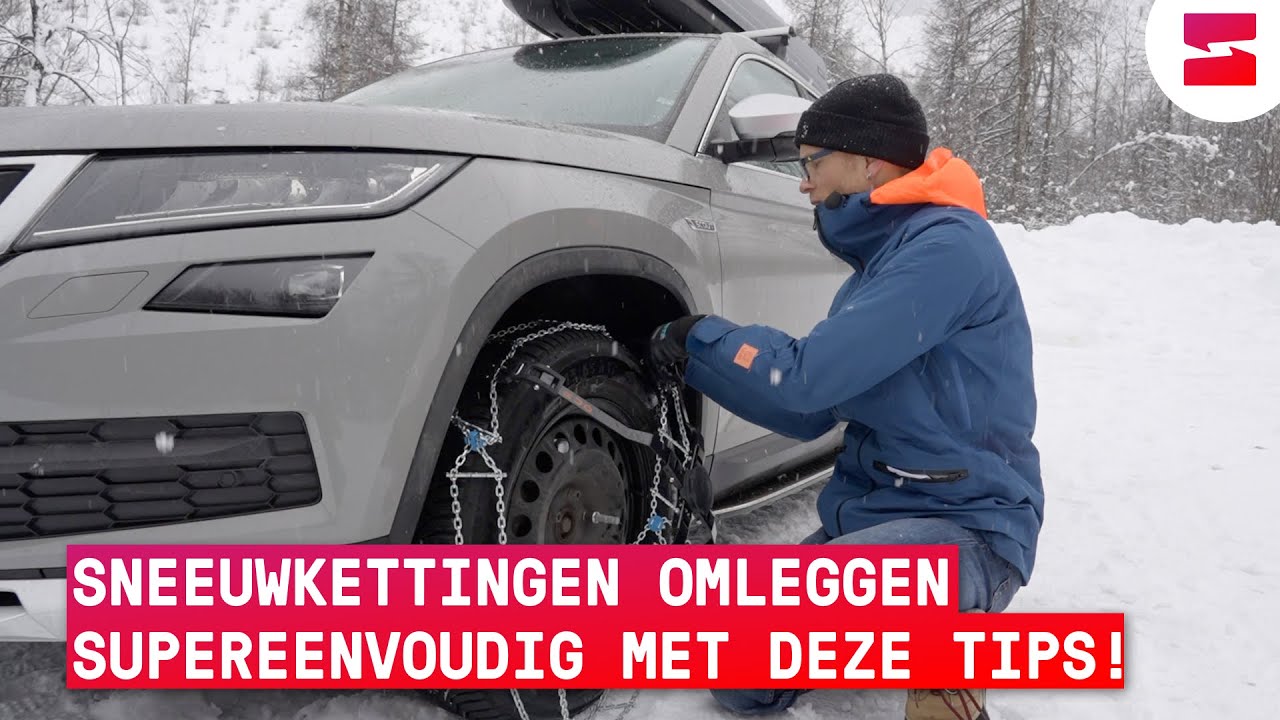 Algemene tips voor het omleggen van sneeuwkettingen