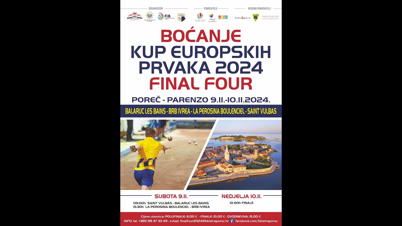 Evropski klubski pokal - Finale: La Perosina - Balaruc les Bains