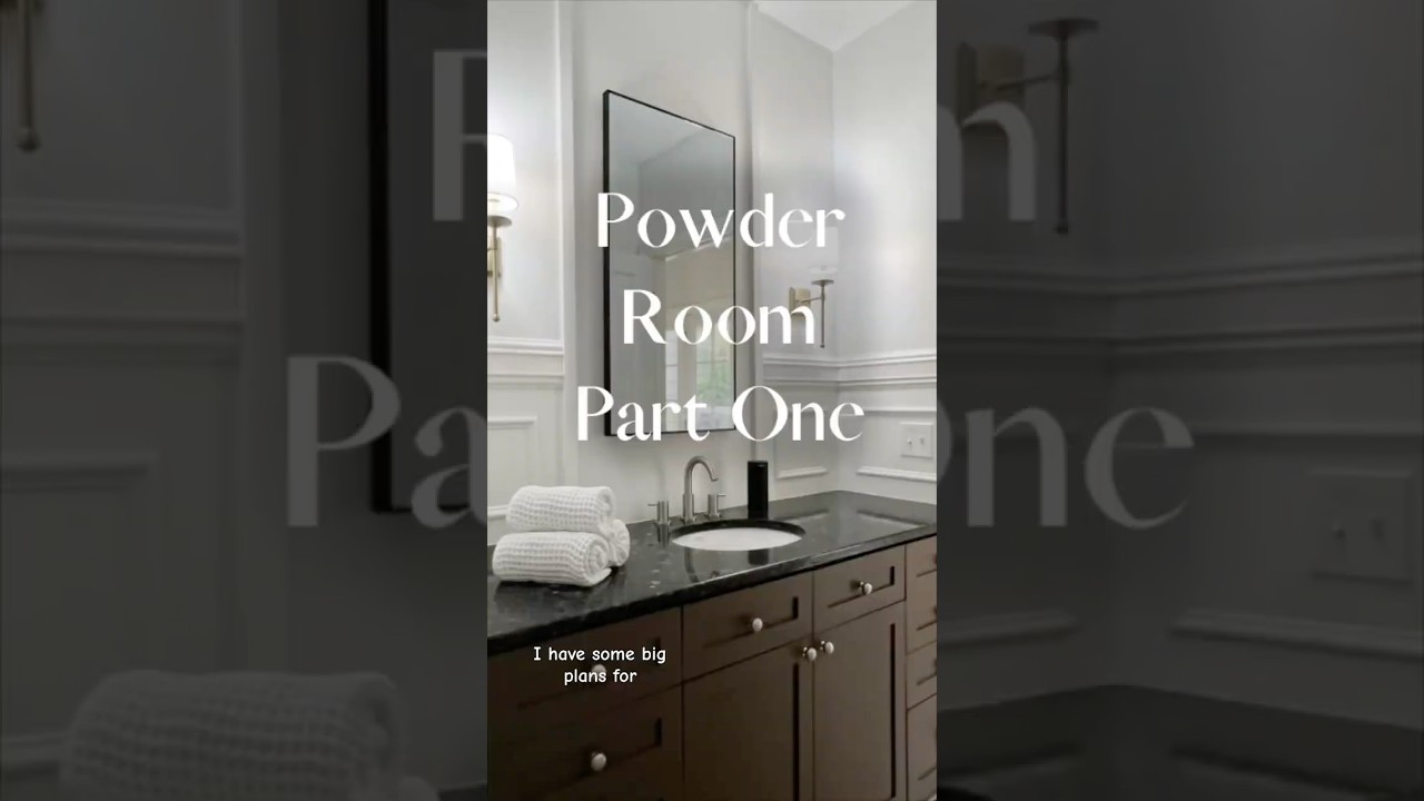 DIY Powder Room Renovation for Under $650