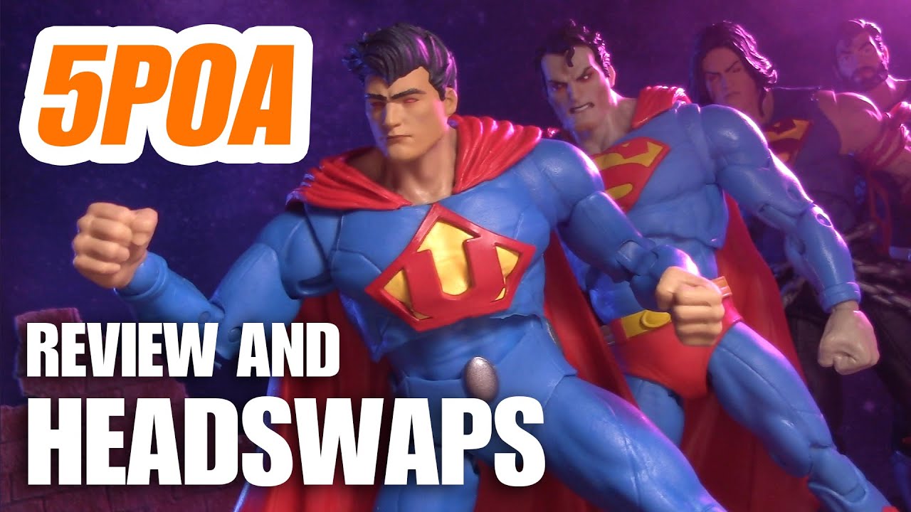 ULTRAMAN HEAD SWAPS! DC Multiverse Crime Syndicate Starro Wave Superman Earth 3 - 5POA Figure Review