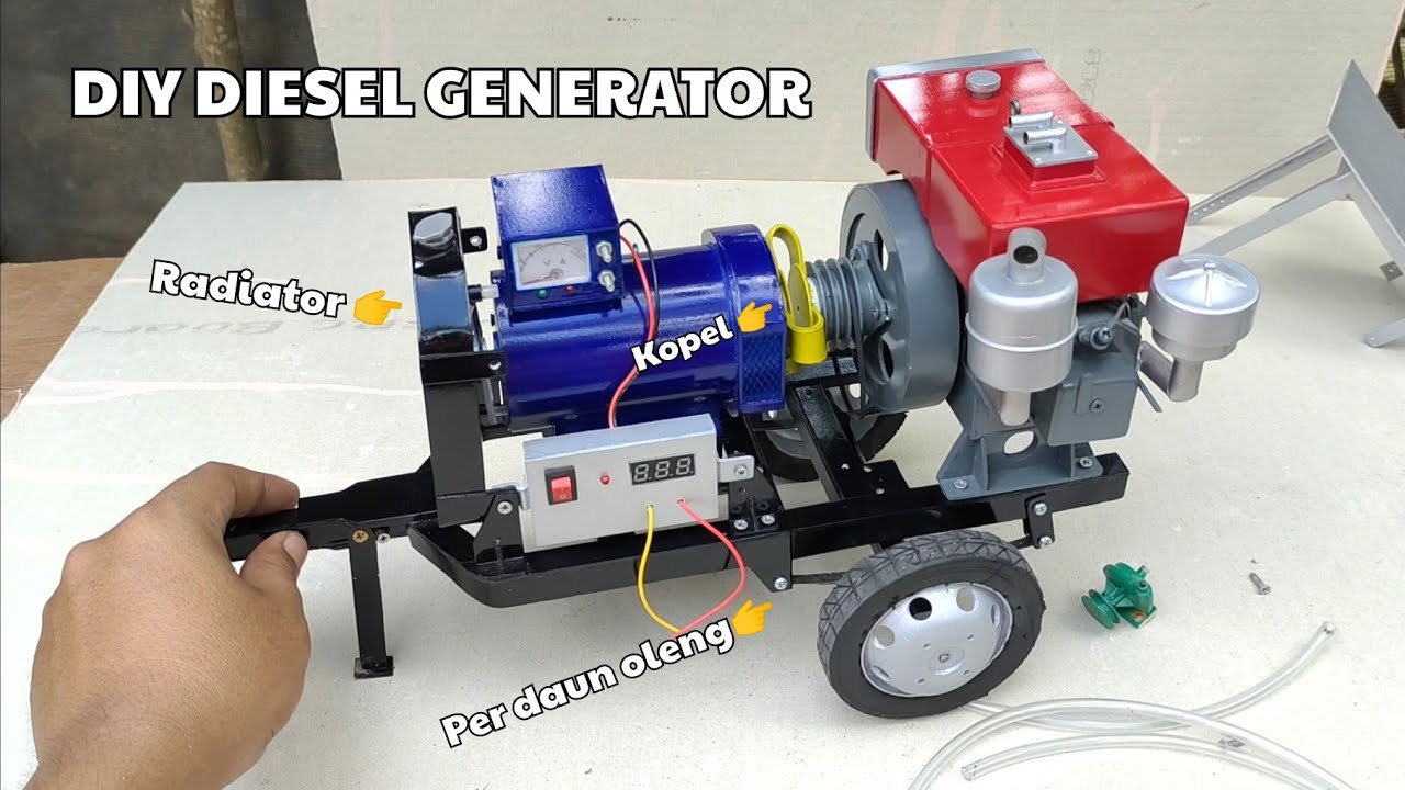 Terlalu ganteng 😍 Miniatur mesin diesel generator 20 kva untuk soundsystem