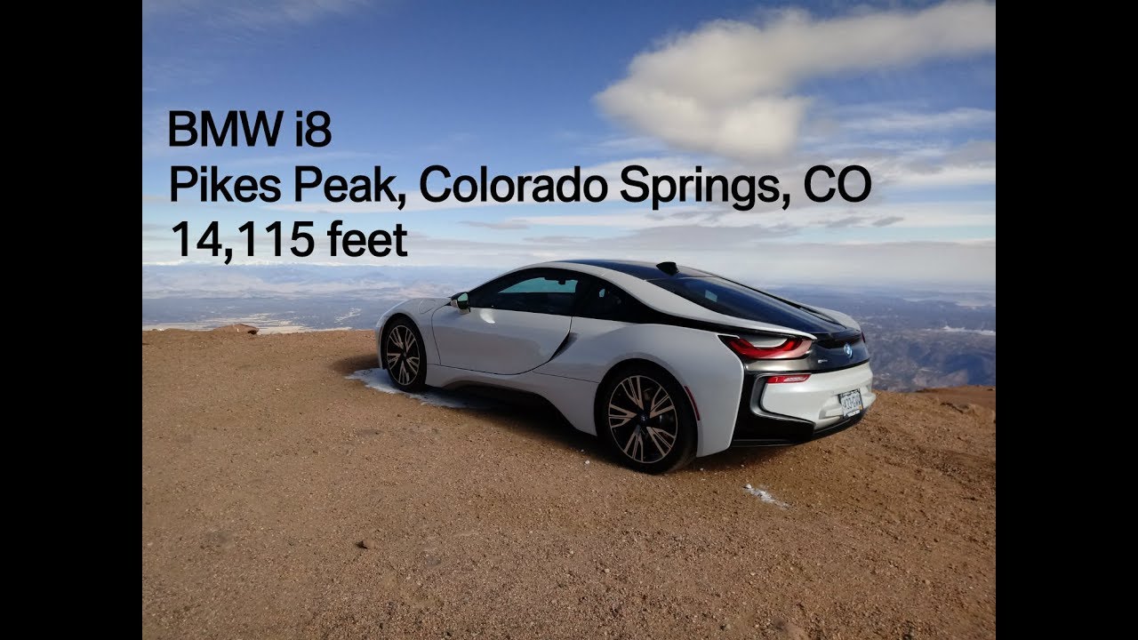Drive up Pikes Peak, CO in the BMWi8!  (real time)