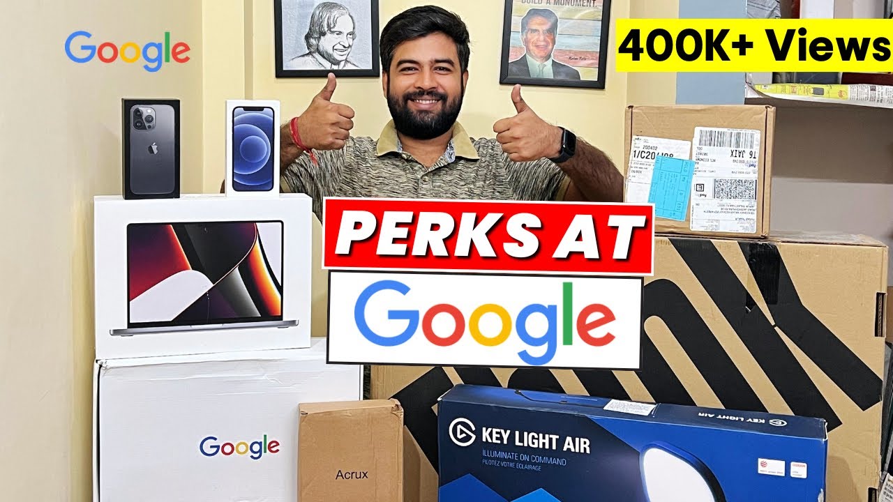 @Google Onboarding Kit - Amazing Google Perks 🔥🔥😍 | Paras Thakur